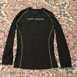 Under Armour Cold Gear Shirt Gray Youth Medium